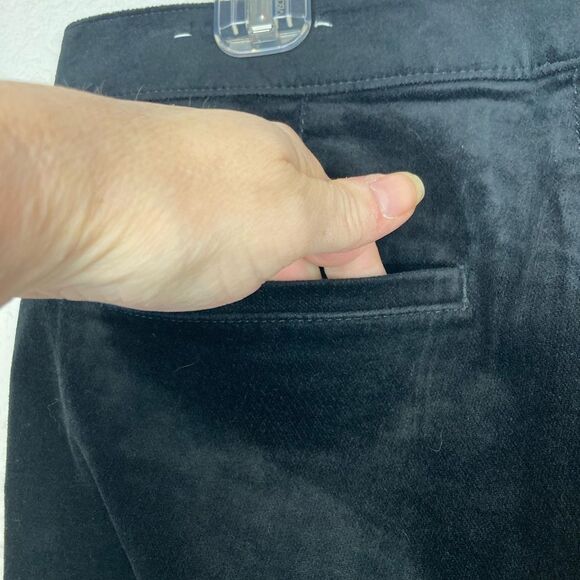 LOFT NWOT evening pants velvet w/ two row of ribbon side stripes & pockets 8/29 - Picture 5 of 11